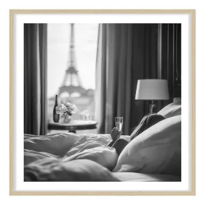 Parisian Morning Framed Print in 84 x 84cm by OZ Design, a Prints for sale on Style Sourcebook