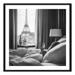 Parisian Morning Framed Print in 118 x 118cm by OZ Design, a Prints for sale on Style Sourcebook