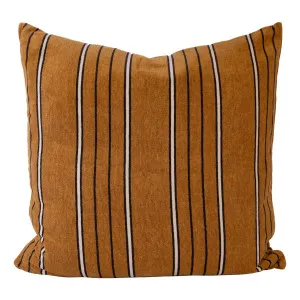 Gramercy Feather Fill Cushion 50x50cm in Mustard / Black / White by OZ Design, a Cushions, Decorative Pillows for sale on Style Sourcebook