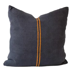 Orion Feather Fill Cushion 50x50cm in Midnight / Mustard by OZ Design, a Cushions, Decorative Pillows for sale on Style Sourcebook