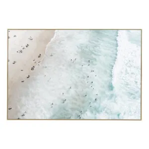 Burleigh Waves Box Framed Canvas in 77 x 52cm by OZ Design, a Painted Canvases for sale on Style Sourcebook