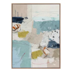 Chalk & Citrus Design 2 Portrait Box Framed Canvas in 63 x 93cm by OZ Design, a Painted Canvases for sale on Style Sourcebook