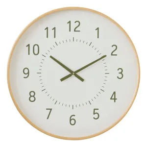 Marmount Clock 60cm in Natural by OZ Design, a Clocks for sale on Style Sourcebook