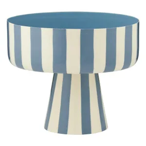 Lonsdale Footed Bowl 30x25cm in Ivory / Blue by OZ Design, a Decorative Plates & Bowls for sale on Style Sourcebook