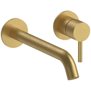 Fantini Nostromo 200m Spout Wall Basin Mixer - Pure Brass PVD NOSWB200NPPB by Fantini, a Kitchen Taps & Mixers for sale on Style Sourcebook