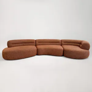 Brooklyn Right 5 Seat Sofa, Cleo Caramel, by Lounge Lovers by Lounge Lovers, a Sofas for sale on Style Sourcebook