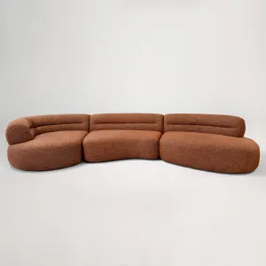 Brooklyn Left 5 Seat Sofa, Cleo Caramel, by Lounge Lovers by Lounge Lovers, a Sofas for sale on Style Sourcebook