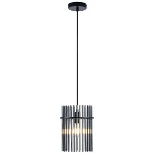 Telbix Quilo Modern Pendant with Smoke Glass Rods - Small by Telbix, a Lighting for sale on Style Sourcebook