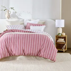 Habitat Adria Pink Reversible Stripe Quilt Cover Set Vintage Pink by Habitat, a Quilt Covers for sale on Style Sourcebook
