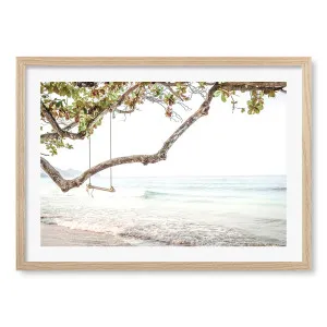 Beach Swing Dreams Framed Art Print by Profile Australia, a Prints for sale on Style Sourcebook