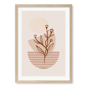 Boho Plant Lines 1 Framed Art Print by Profile Australia, a Prints for sale on Style Sourcebook