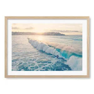 Bondi Surf Break Framed Art Print by Profile Australia, a Prints for sale on Style Sourcebook