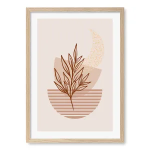 Boho Plant Lines 3 Framed Art Print by Profile Australia, a Prints for sale on Style Sourcebook