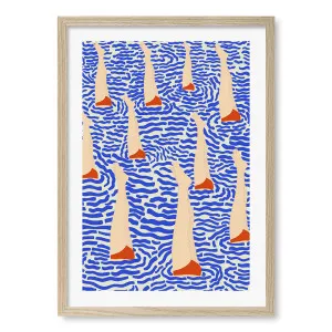 Bathers Framed Art Print by Jota de Jai by Profile Australia, a Prints for sale on Style Sourcebook