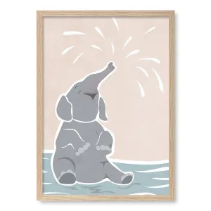 Elephant Joy Framed Art Print by Profile Australia, a Prints for sale on Style Sourcebook