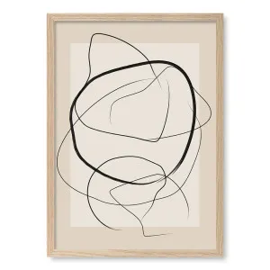 Soft Abstract Lines Framed Art Print by Elena Ristova by Profile Australia, a Prints for sale on Style Sourcebook