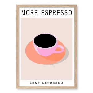 More Espresso Framed Art Print by Kammille by Profile Australia, a Prints for sale on Style Sourcebook