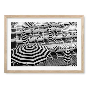 Black & White Umbrellas 2 Framed Art Print by Talitha McQueen by Profile Australia, a Prints for sale on Style Sourcebook