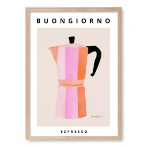 Espresso Buongiorno Framed Art Print by Baroo Bloom by Profile Australia, a Prints for sale on Style Sourcebook