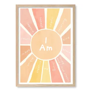 Sunshine Affirmations Framed Art Print by Profile Australia, a Prints for sale on Style Sourcebook