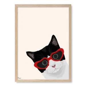 Cheeky Cat Framed Art Print by Tara Royle by Profile Australia, a Prints for sale on Style Sourcebook