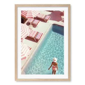 Barbiecore Pool Framed Art Print by Profile Australia, a Prints for sale on Style Sourcebook