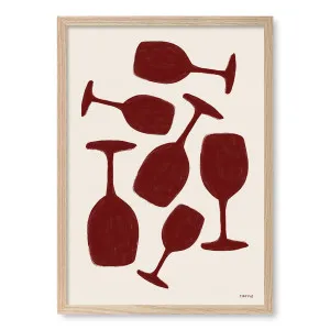 Wine Glasses Framed Art Print by Tara Royle by Profile Australia, a Prints for sale on Style Sourcebook