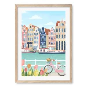 Amsterdam City Framed Art Print by Petra Lizde by Profile Australia, a Prints for sale on Style Sourcebook