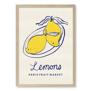 Fruit Market Lemons Framed Art Print by Profile Australia, a Prints for sale on Style Sourcebook