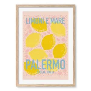 Limoni E Mare Framed Art Print by Profile Australia, a Prints for sale on Style Sourcebook