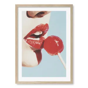 Red Lollipop Framed Art Print by Profile Australia, a Prints for sale on Style Sourcebook