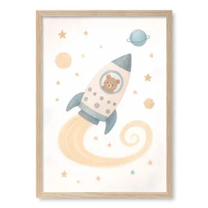 Rocket Teddy Framed Art Print by Profile Australia, a Prints for sale on Style Sourcebook