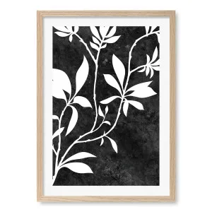 Silhouette Leaves Night Framed Art Print by Profile Australia, a Prints for sale on Style Sourcebook