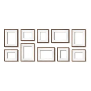 10 Piece Chestnut Signature Storyboard Gallery Wall Frame Set by Profile Australia, a Picture Frames for sale on Style Sourcebook