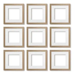 9 Piece Natural Oak Instagram Grid Gallery Wall Frame Set by Profile Australia, a Picture Frames for sale on Style Sourcebook