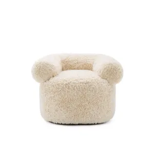 Huggy Faux Fur Armchair - [ Paddington Cashew ] by ELLISON STUDIOS., a Chairs for sale on Style Sourcebook