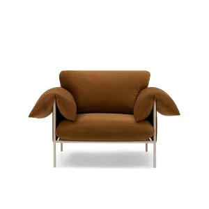 Alva Nougat Frame Armchair - [ Malibu Cognac ] by ELLISON STUDIOS., a Chairs for sale on Style Sourcebook
