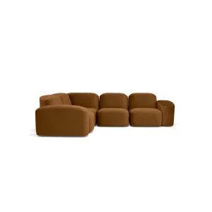 Muse 4 Piece Modular Sofa - [ Malibu Cognac ] by ELLISON STUDIOS., a Sofas for sale on Style Sourcebook