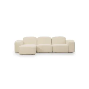 Muse 3 Seat LAF Chaise Sofa - [ Cabarita Natural ] by ELLISON STUDIOS., a Sofas for sale on Style Sourcebook