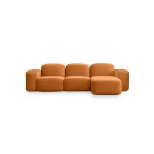 Muse 3 Seat RAF Chaise Sofa - [ Malibu Caramel ] by ELLISON STUDIOS., a Sofas for sale on Style Sourcebook