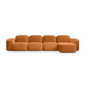 Muse 4 Seat RAF Chaise Sofa - [ Malibu Caramel ] by ELLISON STUDIOS., a Sofas for sale on Style Sourcebook