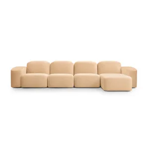 Muse 4 Seat RAF Chaise Sofa - [ Malibu Dune ] by ELLISON STUDIOS., a Sofas for sale on Style Sourcebook