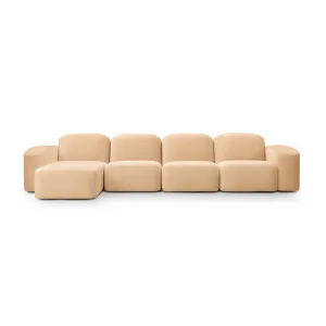Muse 4 Seat LAF Chaise Sofa - [ Malibu Dune ] by ELLISON STUDIOS., a Sofas for sale on Style Sourcebook