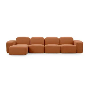 Muse 4 Seat LAF Chaise Sofa - [ Cabarita Hazel ] by ELLISON STUDIOS., a Sofas for sale on Style Sourcebook