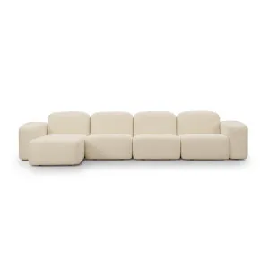 Muse 4 Seat LAF Chaise Sofa - [ Cabarita Natural ] by ELLISON STUDIOS., a Sofas for sale on Style Sourcebook