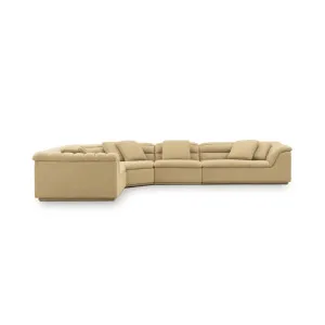 Float 4 Piece Modular Sofa - [ Airlie Camel ] by ELLISON STUDIOS., a Sofas for sale on Style Sourcebook