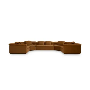 Float U Shape Modular Sofa - [ Malibu Cognac ] by ELLISON STUDIOS., a Sofas for sale on Style Sourcebook