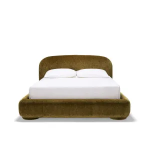 Lull King Bed - [ Sandon Burnt Butter ] by ELLISON STUDIOS., a Beds & Bed Frames for sale on Style Sourcebook
