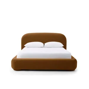 Lull King Bed - [ Malibu Cognac ] by ELLISON STUDIOS., a Beds & Bed Frames for sale on Style Sourcebook