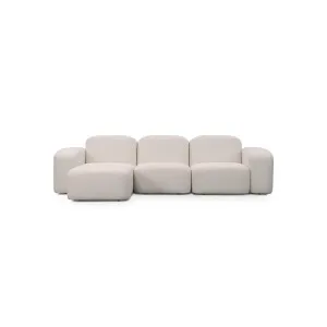 Muse 3 Seat LAF Chaise Sofa - [ Bronte La Creme ] by Ellison Studios, a Sofas for sale on Style Sourcebook